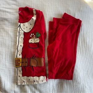 • OLD NAVY CHRISTMAS SANTA PAJAMAS GIRLS 12/14•